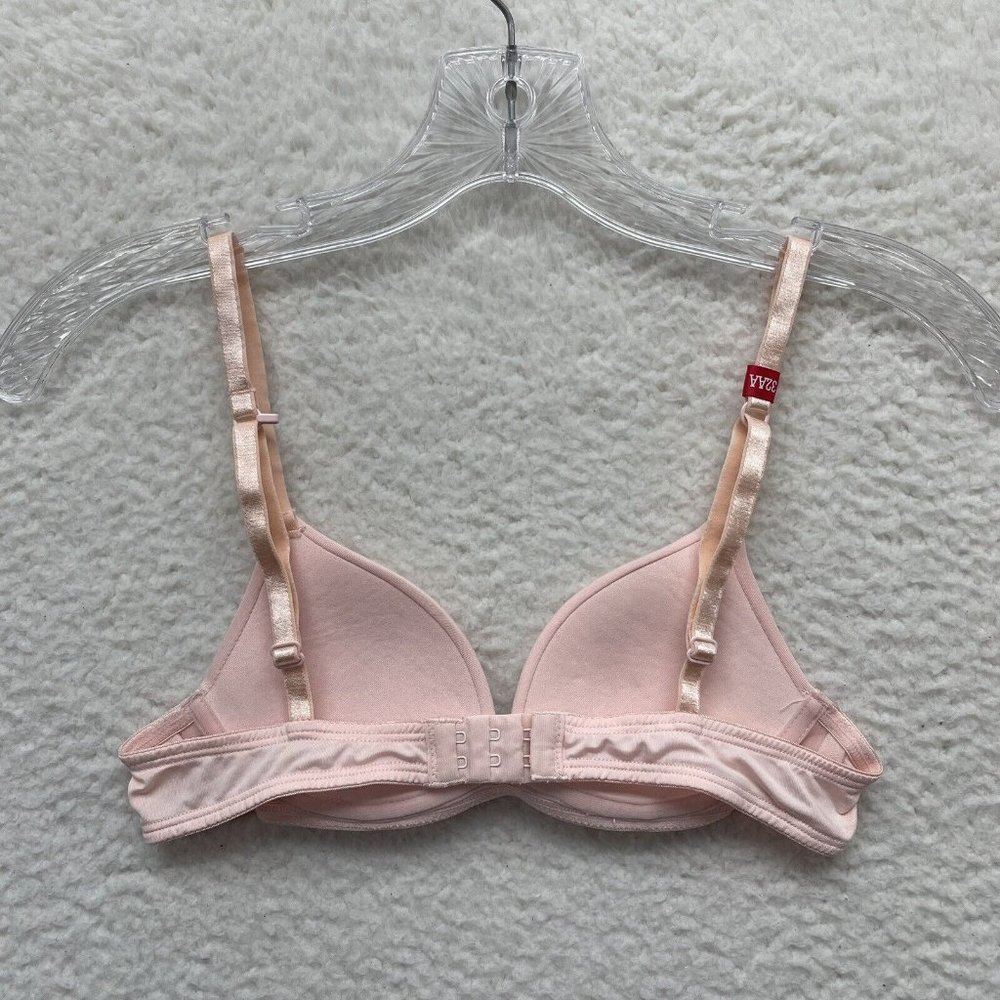 T-Shirt Bra 32AA Womens Lingerie Blush Pink Padded Underwire - Picture 2 of 4